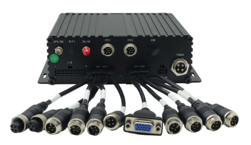DVR Soghluaiste Feithicle 8CH HDD Le GPS Wifi le haghaidh Trucail