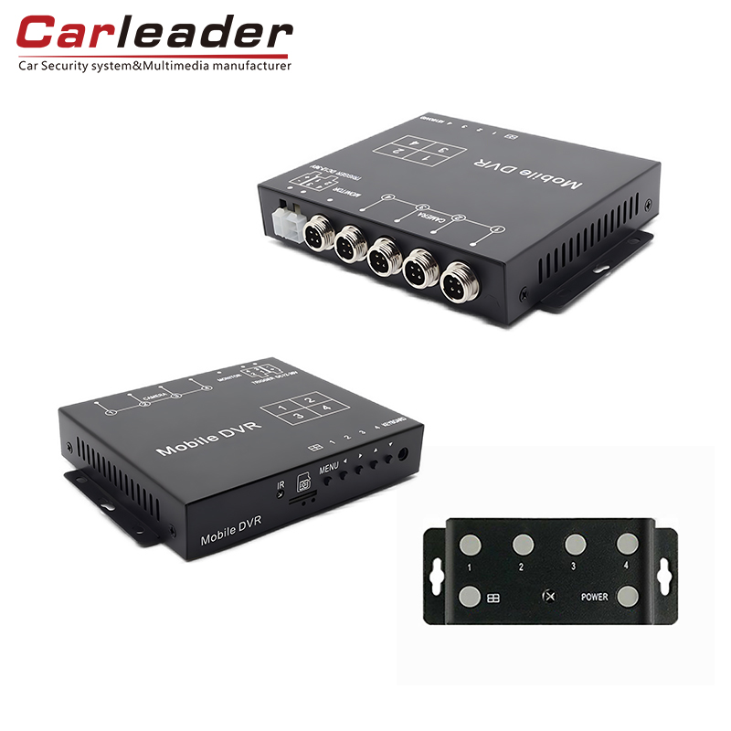 Carleader 4CH AHD 1080p Mini Mobile DVR Tacaíocht Tacaíochta Cárta TF