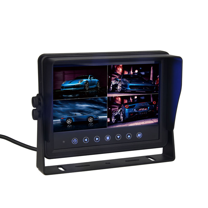 7 Inch HD Quad Scoilt LCD Taispeáin Uiscedhíonach