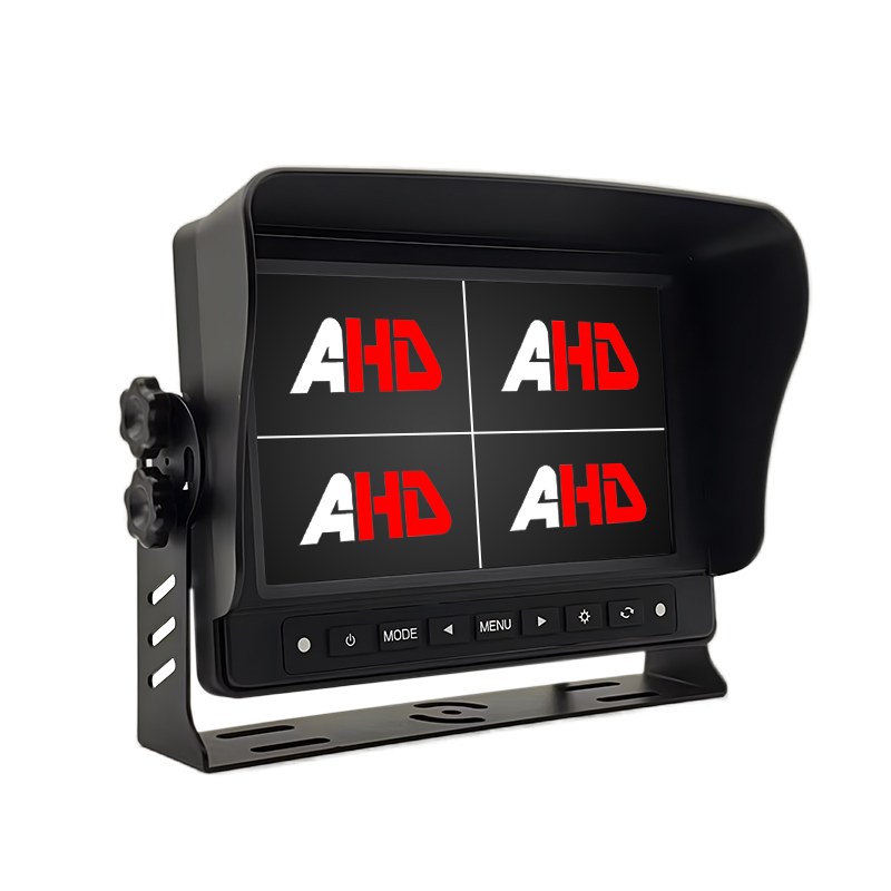Monatóireacht a dhéanamh ar Truck Dualgas Trom Taispeáin 7 Inch Uiscedhíonach Quad Scoilte