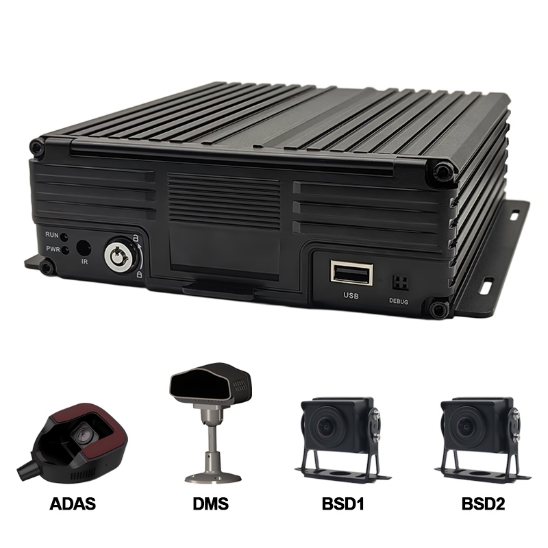 Tacaíocht DVR Soghluaiste 8CH AI HDD ADAS+DMS+BSD