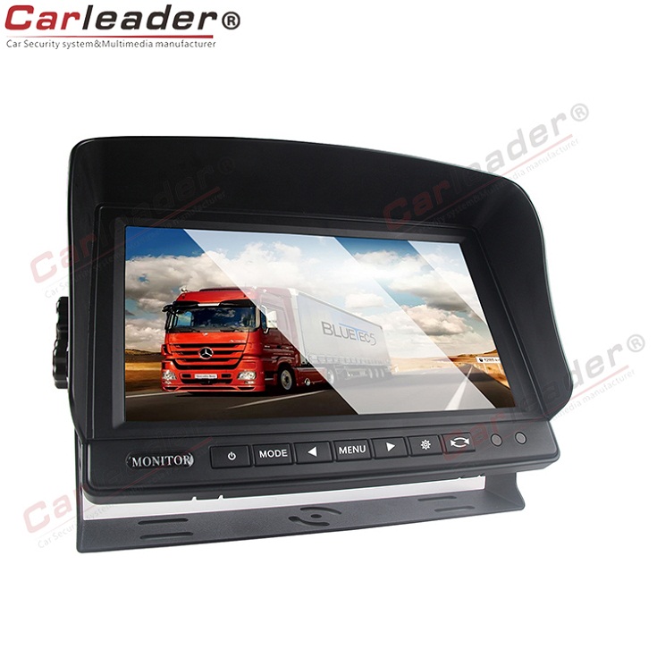 Monatóir Dash Mount LCD 9inch do Bhus / Trucail / Carbhán