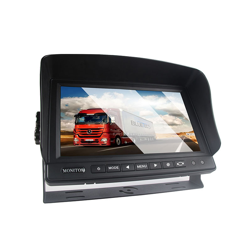 Monatóir Dash Mount LCD 9inch do Bhus / Trucail / Carbhán